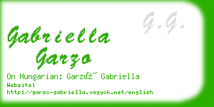 gabriella garzo business card